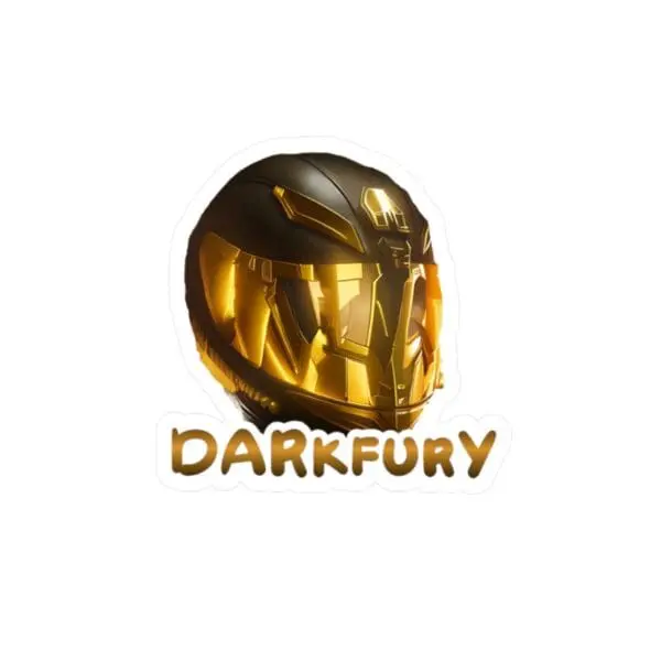 DARKFURY HELMET VINYL STICKER