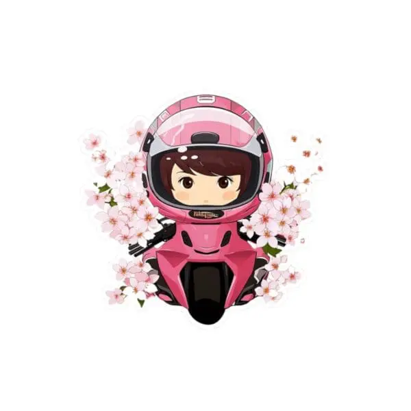 BLOSSOMBIKER #2 VINYL STICKER