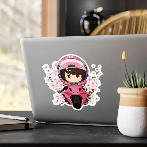 BLOSSOMBIKER #2 VINYL STICKER - Image 4