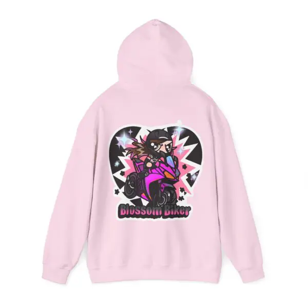 BlossomBiker Classic Hoodie (Back Design) - Image 3