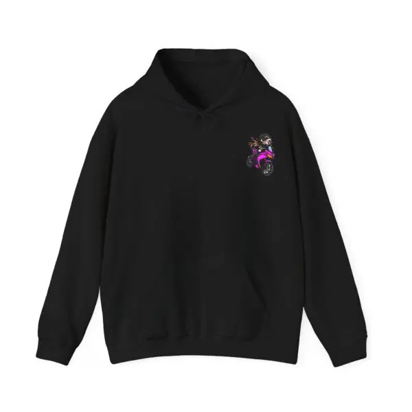 BlossomBiker Classic Hoodie (Back Design) - Image 9