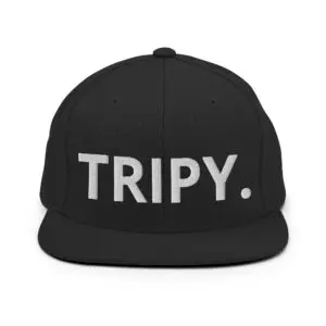 TRIPY Simple Snapback (White Text)