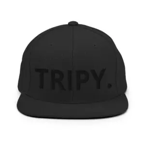 TRIPY Simple Snapback (Black Text)