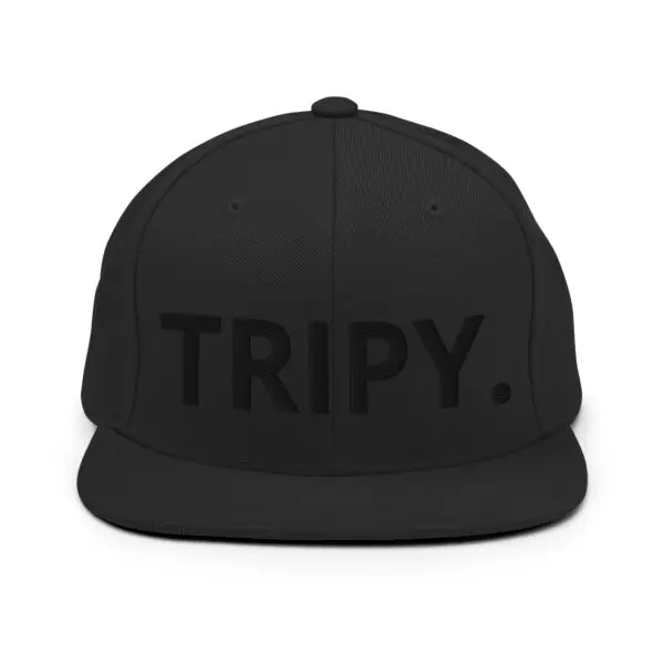 TRIPY Simple Snapback (Black Text)