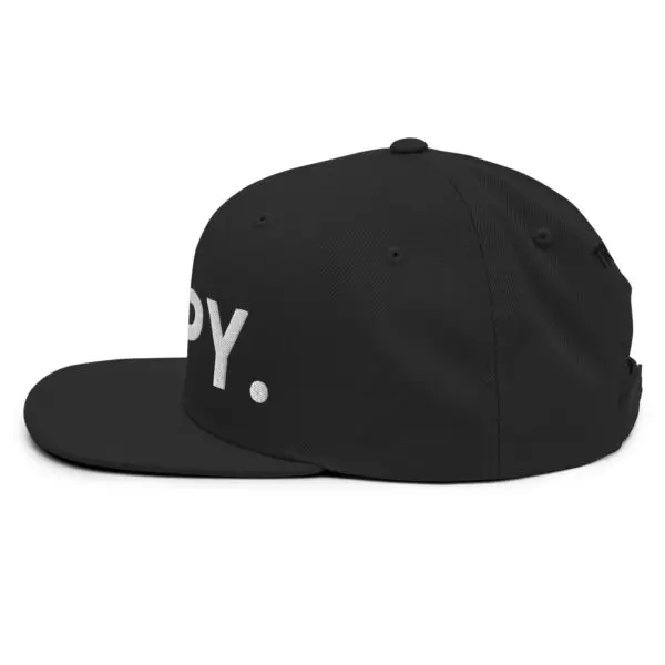 TRIPY Simple Snapback (White Text) - Image 4