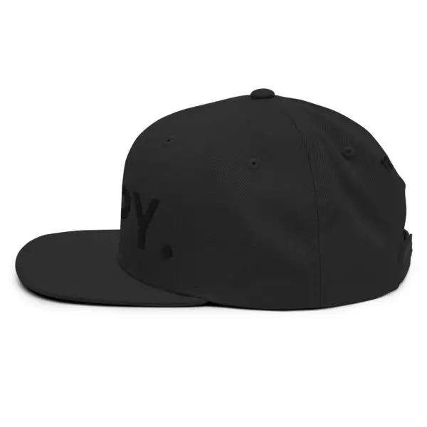 TRIPY Simple Snapback (Black Text) - Image 4