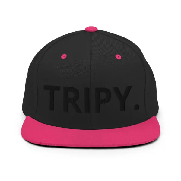 TRIPY Simple Snapback (Black Text) - Image 7