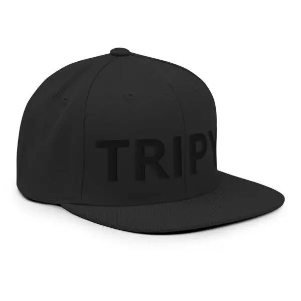 TRIPY Simple Snapback (Black Text) - Image 5