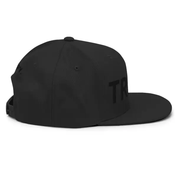 TRIPY Simple Snapback (Black Text) - Image 6