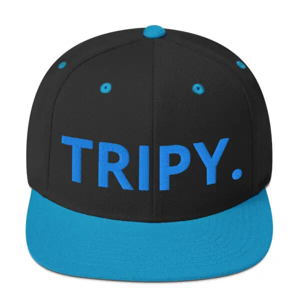 TRIPY Simple Snapback (Blue Text)