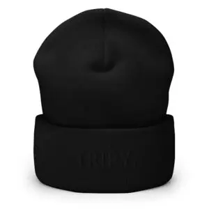 TRIPY Simple Beanie (Black Text)