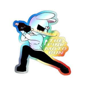 ThePinkMotoBun Sword Holographic Sticker